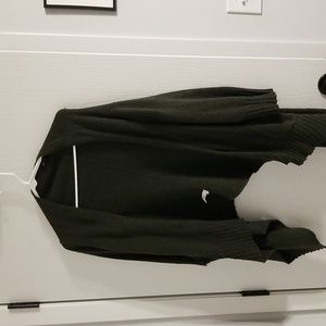Oversized asymmetrical Green cardigan Gap